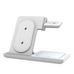 LED Wireless Charger Foldable Phone Stand For Samsung S25 S24 S23 Galaxy Watch 2-8 Active 2 Buds Pro Fast Charging Station