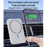 Magnetic Wireless Car Charger Air Outlet Phone Holder for iPhone 17 16 15 14 13 12 Pro Max Fast Wireless Car Charging Station
