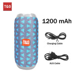 Bluetooth Speaker T&G TG117 Portable TWS Sound Box Waterproof Loudspeaker Outdoor Stereo Surround Speakers Support TF FM Radio