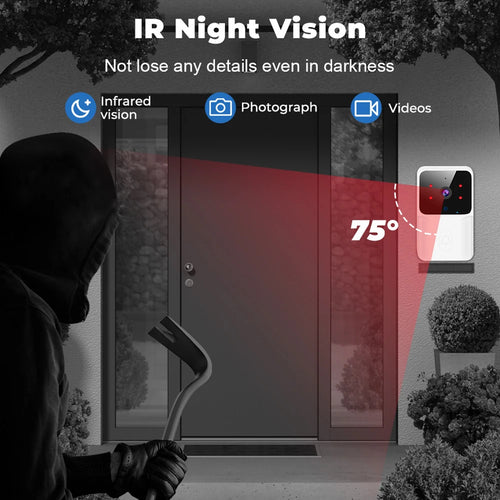 NovaBell — sonnette vidéo WiFi avec interphone et vision nocturne — vue 2